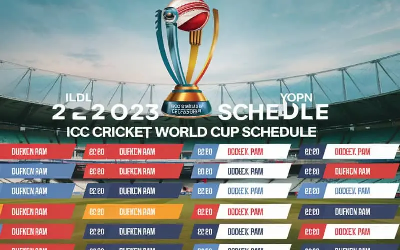 icc cricket world cup 2023 schedule